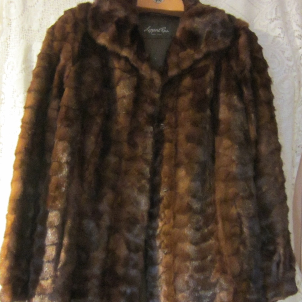 Vintage two toned mink jacket